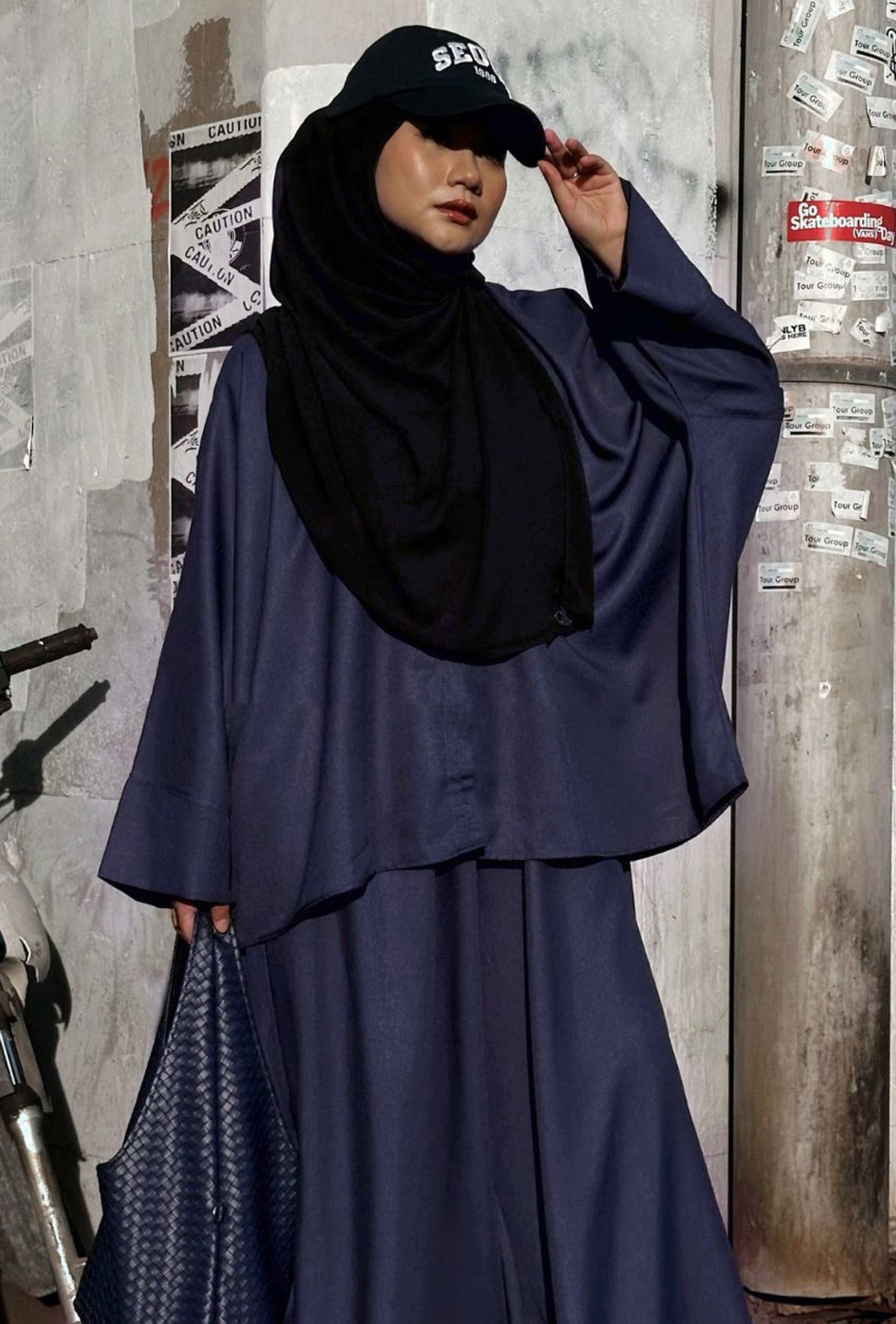 LENA IN DENIM NAVY BLUE