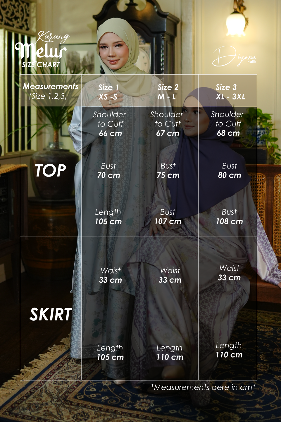 Kurung Melur Pastel Blue