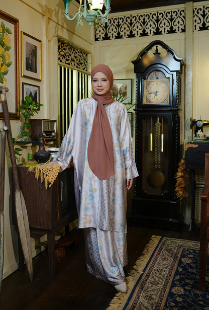 Kurung Melur Pastel Brown