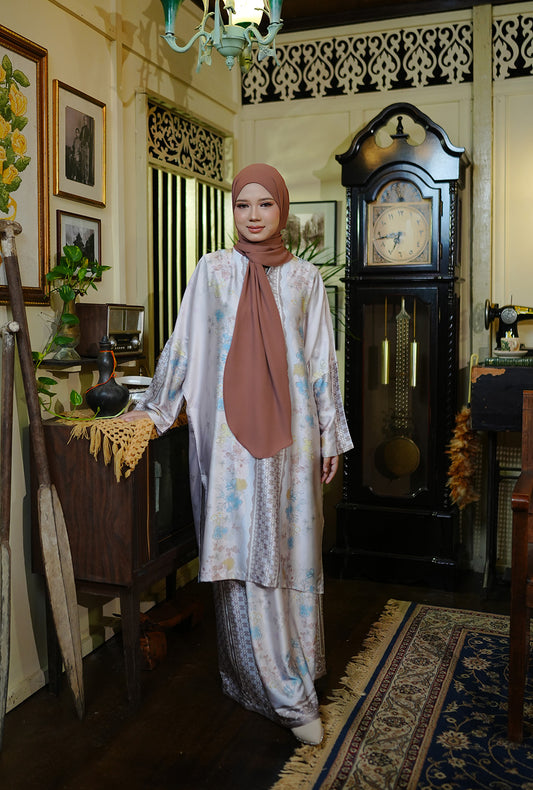 Kurung Melur Pastel Brown