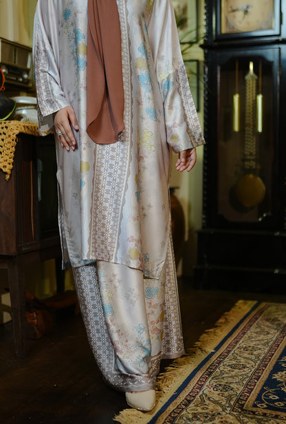 Kurung Melur Pastel Brown
