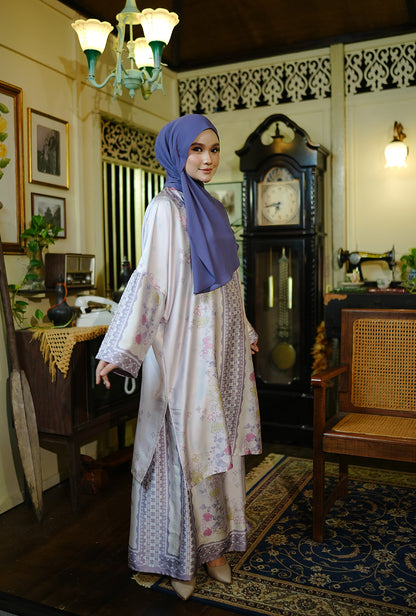 Kurung Melur Pastel Purple