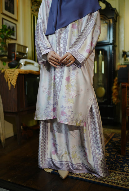 Kurung Melur Pastel Purple