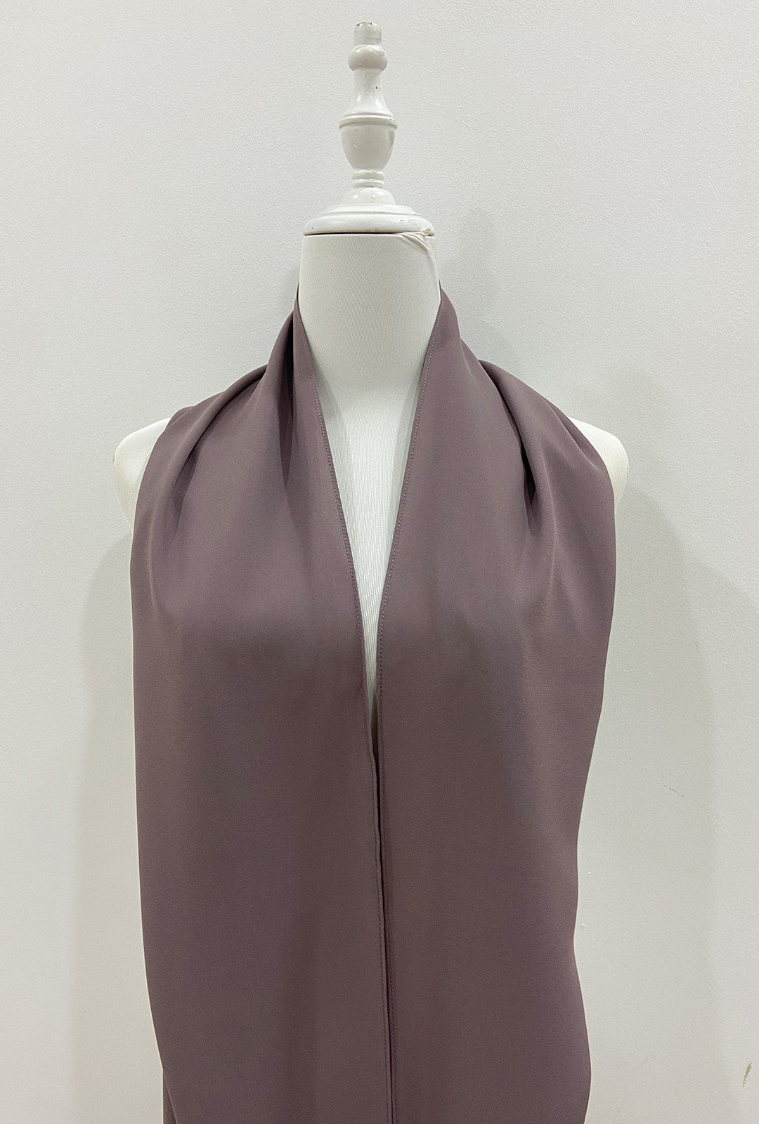Maxi Hoodie Chiffon Shawl Halfmoon in Rose Taupe