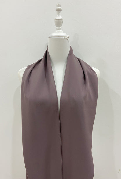 Maxi Hoodie Chiffon Shawl Halfmoon in Rose Taupe