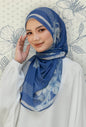 Sakura Shawl (Chiffon) in Royal Blue