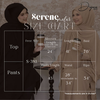 Serene Melur in Mocha Brown