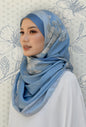 Sakura Lush (snood) in Sea Blue