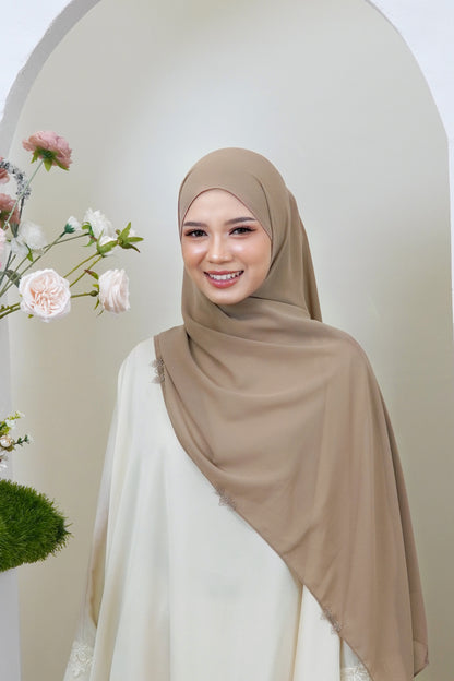 Sumayya Shawl in Tan Brown