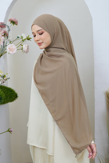 Sumayya Shawl in Tan Brown