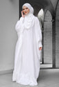 ZAHEERA TELEKUNG DRESS IN WHITE [PRE- ORDER]