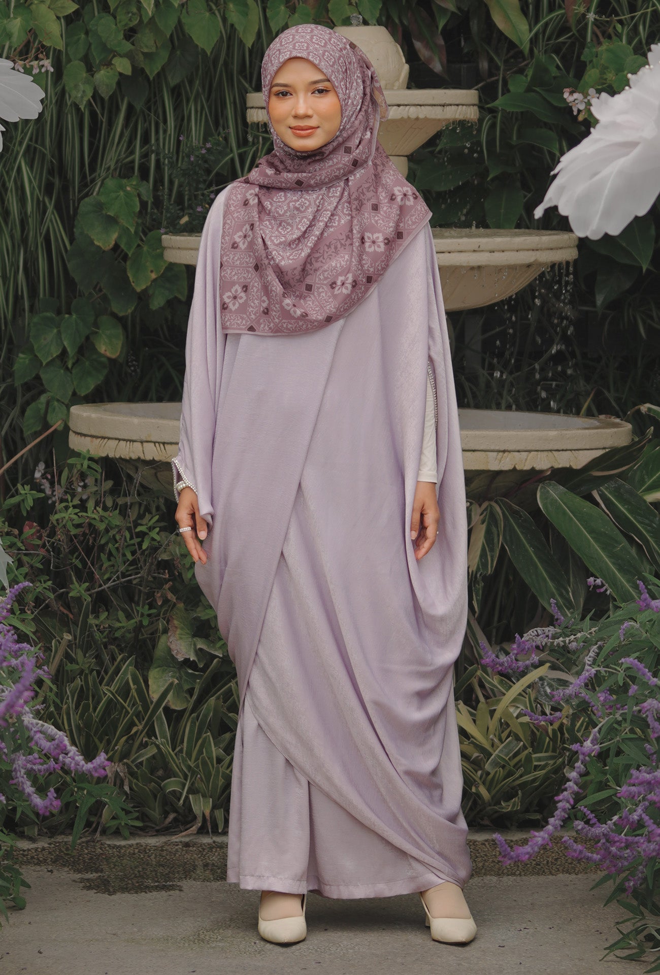 Kaftan Arissa in Lilac (NO BEADS)